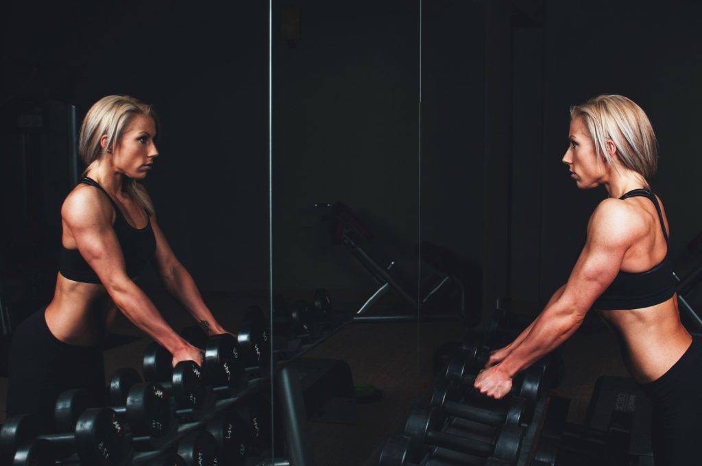 Gym weights lifting